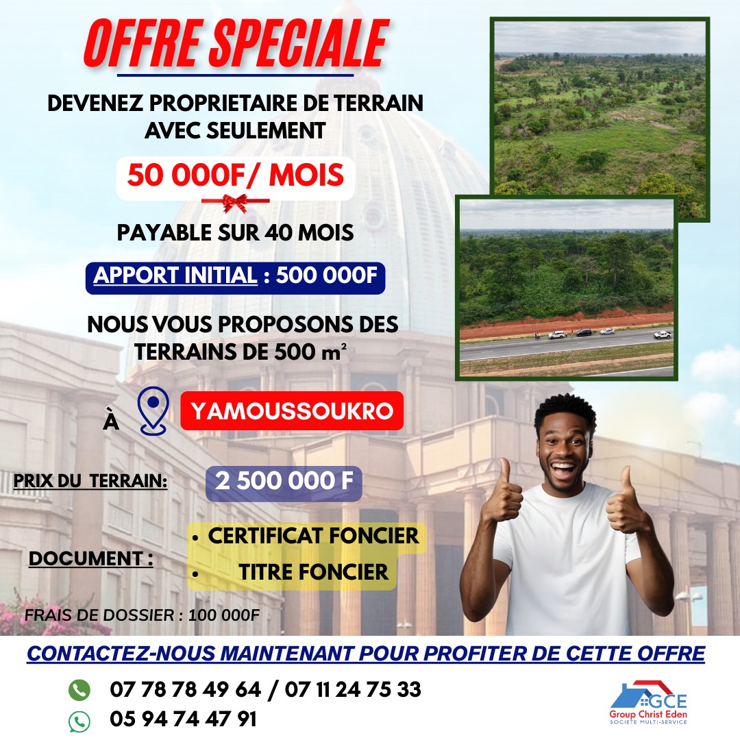 Offre Spéciale Terrain